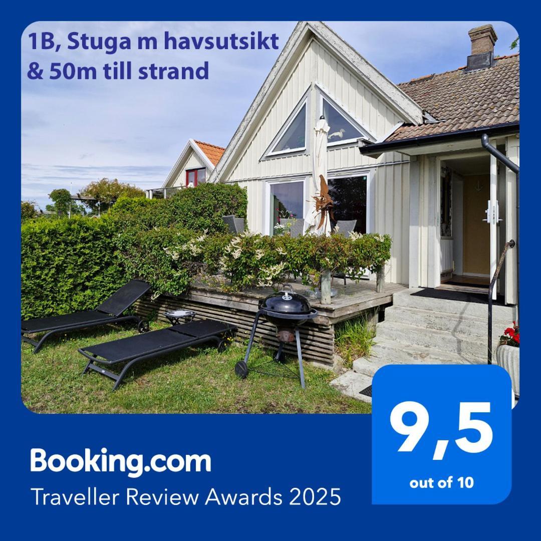 1B, Stuga M Havsutsikt & 50M Till Strand Бюкселькрок Экстерьер фото